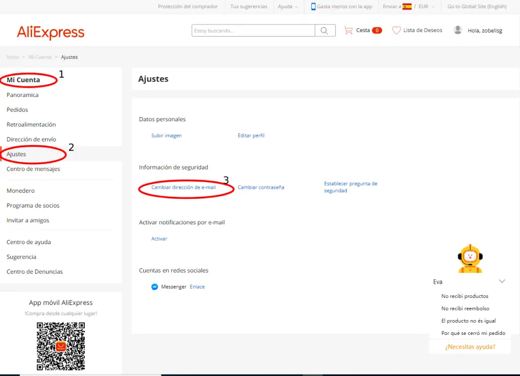 Cómo cambiar tu e-mail de AliExpess (GUÍA RÁPIDA)