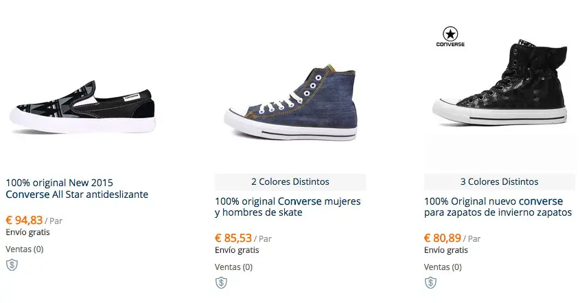 Converse falsas outlet baratas